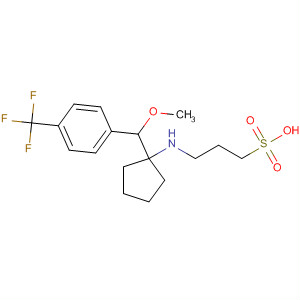 819865-58-2  1-Propanesulfonic acid,3-[[1-[methoxy[4-(trifluoromethyl)phenyl]methyl]cyclopentyl]amino]-