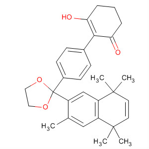 819866-92-7  2-Cyclohexen-1-one,2-[4-[2-(5,8-dihydro-3,5,5,8,8-pentamethyl-2-naphthalenyl)-1,3-dioxolan-2-yl]phenyl]-3-hydroxy-
