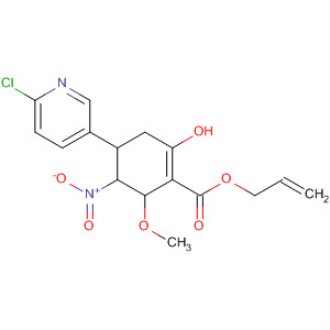 820215-76-7  1-Cyclohexene-1-carboxylic acid,4-(6-chloro-3-pyridinyl)-2-hydroxy-6-methoxy-5-nitro-, 2-propenyl ester,(4R,5R,6S)-