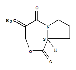 84453-42-9  1H,5H-Pyrrolo[2,1-c][1,4]oxazepine-1,5-dione,hexahydro-4-methylene-, (9aS)-