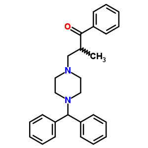 132004-79-6  3-[4-(diphenylmethyl)piperazin-1-yl]-2-methyl-1-phenylpropan-1-one