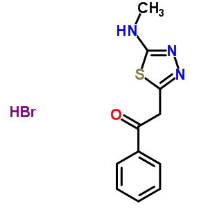 132334-15-7  2-[5-(methylamino)-1,3,4-thiadiazol-2-yl]-1-phenylethanone hydrobromide