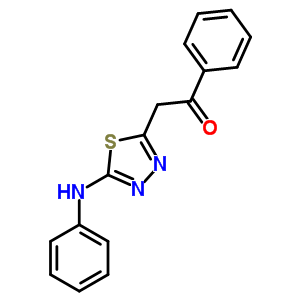 132334-18-0  1-phenyl-2-[5-(phenylamino)-1,3,4-thiadiazol-2-yl]ethanone