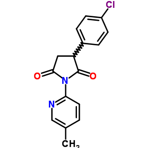 132459-04-2  3-(4-chlorophenyl)-1-(5-methylpyridin-2-yl)pyrrolidine-2,5-dione