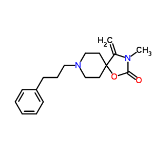 134069-59-3  3-methyl-4-methylidene-8-(3-phenylpropyl)-1-oxa-3,8-diazaspiro[4.5]decan-2-one
