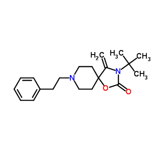 134069-70-8  3-tert-butyl-4-methylidene-8-(2-phenylethyl)-1-oxa-3,8-diazaspiro[4.5]decan-2-one