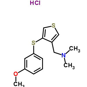 134478-63-0  1-{4-[(3-methoxyphenyl)sulfanyl]thiophen-3-yl}-N,N-dimethylmethanamine hydrochloride