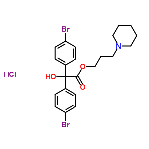 134871-14-0  3-piperidin-1-ylpropyl bis(4-bromophenyl)(hydroxy)acetate hydrochloride 134871-14-0  3-piperidin-1-ylpropyl bis(4-bromophenyl)(hydroxy)acetate hydrochloride
