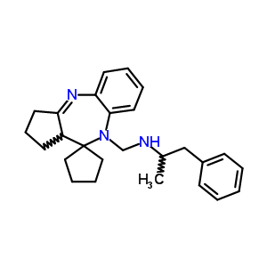 135264-69-6  1-phenyl-N-(1,2,3,10a-tetrahydro-9H-spiro[benzo[b]cyclopenta[e][1,4]diazepine-10,1'-cyclopentan]-9-ylmethyl)propan-2-amine