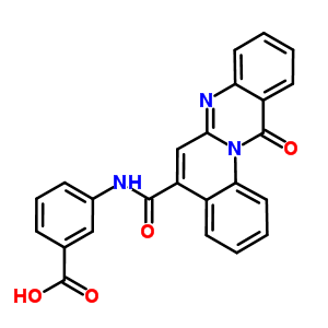 137522-73-7  3-{[(12-oxo-12H-quino[2,1-b]quinazolin-5-yl)carbonyl]amino}benzoic acid
