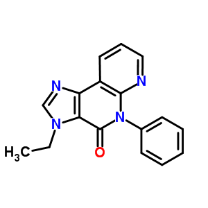 139339-09-6  3-ethyl-5-phenyl-3,5-dihydro-4H-imidazo[4,5-c][1,8]naphthyridin-4-one