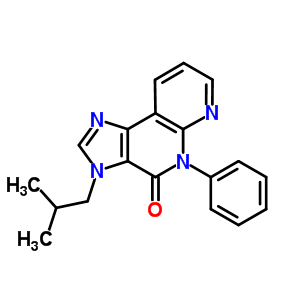 139482-14-7  3-(2-methylpropyl)-5-phenyl-3,5-dihydro-4H-imidazo[4,5-c][1,8]naphthyridin-4-one