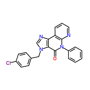 139482-41-0  3-(4-chlorobenzyl)-5-phenyl-3,5-dihydro-4H-imidazo[4,5-c][1,8]naphthyridin-4-one