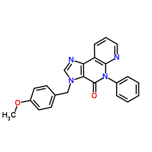 139482-46-5  3-(4-methoxybenzyl)-5-phenyl-3,5-dihydro-4H-imidazo[4,5-c][1,8]naphthyridin-4-one
