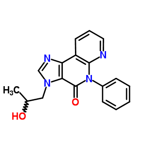 139482-53-4  3-(2-hydroxypropyl)-5-phenyl-3,5-dihydro-4H-imidazo[4,5-c][1,8]naphthyridin-4-one