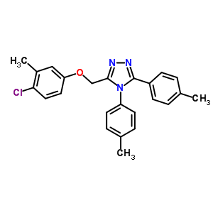 141079-06-3  3-[(4-chloro-3-methylphenoxy)methyl]-4,5-bis(4-methylphenyl)-4H-1,2,4-triazole