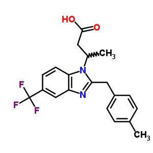 141245-97-8  3-[2-(4-methylbenzyl)-5-(trifluoromethyl)-1H-benzimidazol-1-yl]butanoic acid