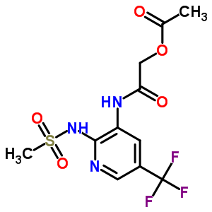 141284-03-9  2-({2-[(methylsulfonyl)amino]-5-(trifluoromethyl)pyridin-3-yl}amino)-2-oxoethyl acetate