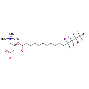 142674-37-1  3-[(12,12,13,13,14,14,15,15,15-nonafluoropentadecanoyl)oxy]-4-(trimethylammonio)butanoate