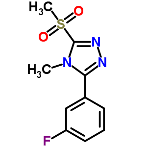 144165-21-9  3-(3-fluorophenyl)-4-methyl-5-(methylsulfonyl)-4H-1,2,4-triazole