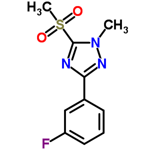 154106-12-4  3-(3-fluorophenyl)-1-methyl-5-(methylsulfonyl)-1H-1,2,4-triazole