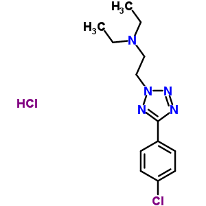 158553-51-6  2-[5-(4-chlorophenyl)-2H-tetrazol-2-yl]-N,N-diethylethanamine hydrochloride