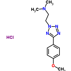 158553-52-7  2-[5-(4-methoxyphenyl)-2H-tetrazol-2-yl]-N,N-dimethylethanamine hydrochloride