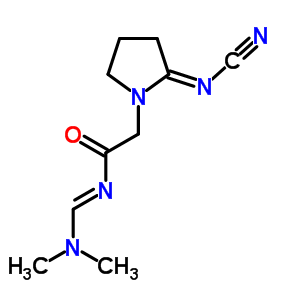 159383-30-9  2-[(2E)-2-(cyanoimino)pyrrolidin-1-yl]-N-[(1E)-(dimethylamino)methylidene]acetamide