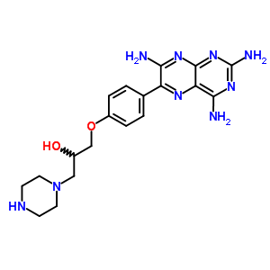 159872-81-8  1-piperazin-1-yl-3-[4-(2,4,7-triaminopteridin-6-yl)phenoxy]propan-2-ol
