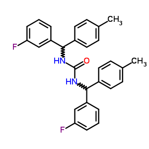 160807-90-9  1,3-bis[(3-fluorophenyl)(4-methylphenyl)methyl]urea