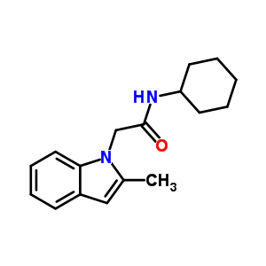 163629-07-0  N-cyclohexyl-2-(2-methyl-1H-indol-1-yl)acetamide