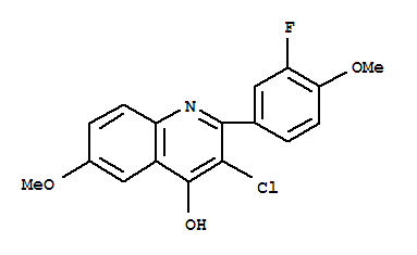 801234-92-4  4-Quinolinol,3-chloro-2-(3-fluoro-4-methoxyphenyl)-6-methoxy-