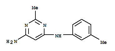 806606-02-0  4,6-Pyrimidinediamine,2-methyl-N4-(3-methylphenyl)-