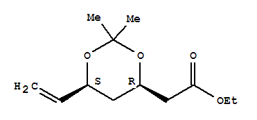 815588-08-0  1,3-Dioxane-4-aceticacid, 6-ethenyl-2,2-dimethyl-, ethyl ester, (4R,6S)-