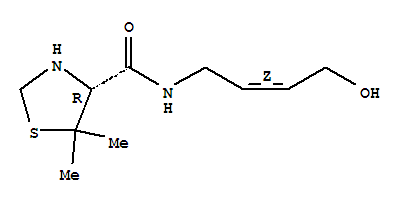 819083-87-9  4-Thiazolidinecarboxamide,N-[(2Z)-4-hydroxy-2-buten-1-yl]-5,5-dimethyl-, (4R)-