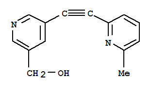 824389-39-1  3-Pyridinemethanol,5-[2-(6-methyl-2-pyridinyl)ethynyl]-