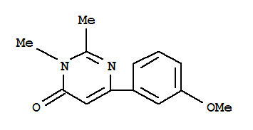 824391-88-0  4(3H)-Pyrimidinone,6-(3-methoxyphenyl)-2,3-dimethyl-