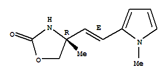 827344-01-4  2-Oxazolidinone,4-methyl-4-[(1E)-2-(1-methyl-1H-pyrrol-2-yl)ethenyl]-, (4R)-