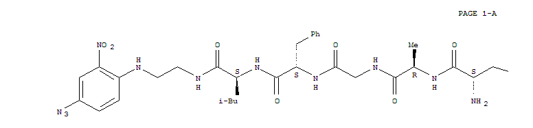 83544-71-2  L-Leucinamide,L-tyrosyl-D-alanylglycyl-L-phenylalanyl-N-[2-[(4-azido-2-nitrophenyl)amino]ethyl]-(9CI)