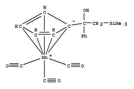 83617-89-4  Manganese,tricarbonyl[(1,2,3,4,5-h)-1-[1-hydroxy-1-phenyl-2-(trimethylsilyl)ethyl]-2,4-cyclopentadien-1-yl]-