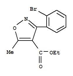 848186-83-4  4-Isoxazolecarboxylicacid, 3-(2-bromophenyl)-5-methyl-, ethyl ester 848186-83-4  4-Isoxazolecarboxylicacid, 3-(2-bromophenyl)-5-methyl-, ethyl ester