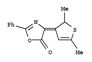 855414-10-7  5(4H)-Oxazolone,4-(2,5-dimethyl-3(2H)-thienylidene)-2-phenyl-