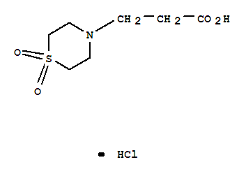 857473-42-8  4-Thiomorpholinepropanoicacid, 1,1-dioxide, hydrochloride (1:1)