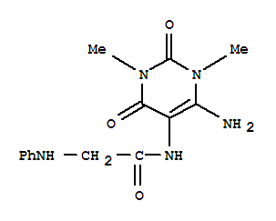 857474-92-1  Acetamide,N-(6-amino-1,2,3,4-tetrahydro-1,3-dimethyl-2,4-dioxo-5-pyrimidinyl)-2-(phenylamino)-