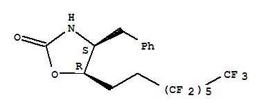 857637-92-4  2-Oxazolidinone,4-(phenylmethyl)-5-(3,3,4,4,5,5,6,6,7,7,8,8,8-tridecafluorooctyl)-, (4S,5R)-