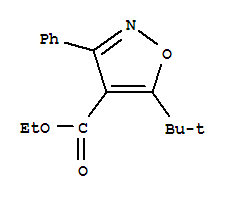 858490-10-5  4-Isoxazolecarboxylicacid, 5-(1,1-dimethylethyl)-3-phenyl-, ethyl ester 858490-10-5  4-Isoxazolecarboxylicacid, 5-(1,1-dimethylethyl)-3-phenyl-, ethyl ester