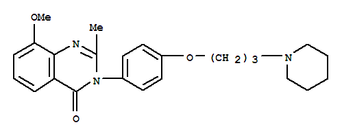 862308-94-9  4(3H)-Quinazolinone,8-methoxy-2-methyl-3-[4-[3-(1-piperidinyl)propoxy]phenyl]-