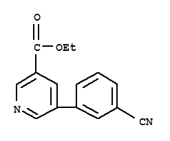 864685-41-6  3-Pyridinecarboxylicacid, 5-(3-cyanophenyl)-, ethyl ester