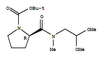 864754-42-7  1-Pyrrolidinecarboxylicacid, 2-[[(2,2-dimethoxyethyl)methylamino]carbonyl]-, 1,1-dimethylethyl ester,(2R)-