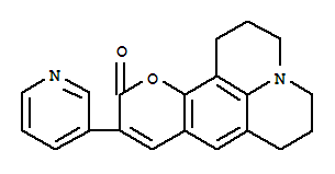 87349-92-6  1H,5H,11H-[1]Benzopyrano[6,7,8-ij]quinolizin-11-one,2,3,6,7-tetrahydro-10-(3-pyridinyl)-